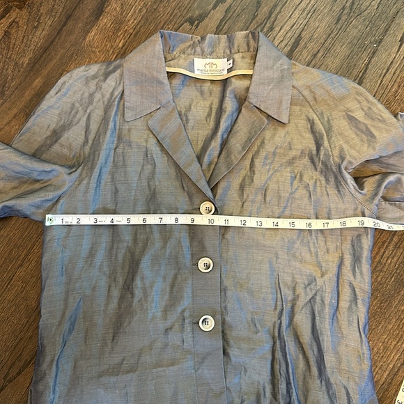 Marissa Minicucci Women’s Blazer Jacket Gray Green 8 EUC Vintage - Picture 4 of 8